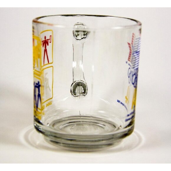 Vintage Anchor Hocking McDonald's 1984 XXIII Summer Olympics Glass Coffee Mug - Picture 6 of 10